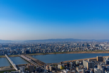 [大阪府]大阪中心部の風景（梅田スカイビル）