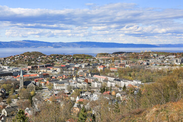Fototapeta na wymiar Lade part of Trondheim city,Trøndelag county,Norway,scandinavia,Europe
