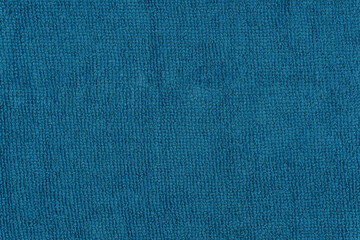 Blue microfiber cloth. The concept of household services for households