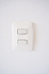 light switch on wall