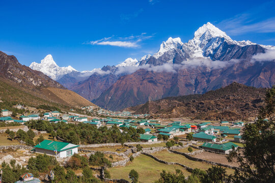 Khunde Village. Nepal, Sagarmatha National Park