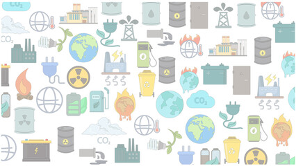 pollution vector flat background.. Eco vector flat background.