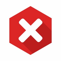 Obraz premium Wrong marks, Cross marks, Rejected, Disapproved, No, False, Not Ok, Wrong Choices, Task Completion, Voting. - vector mark symbols in red. Isolated icon.