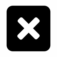 Wrong marks, Cross marks, Rejected, Disapproved, No, False, Not Ok, Wrong Choices, Task Completion, Voting. - vector mark symbols. White outline design. Isolated icon.