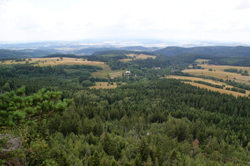 Mountain hills landscape in Poland