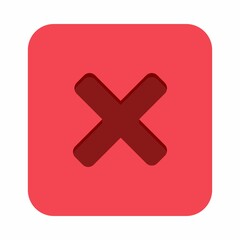 Obraz premium Wrong marks, Cross marks, Rejected, Disapproved, No, False, Not Ok, Wrong Choices, Task Completion, Voting. - vector mark symbols in red. Isolated icon.