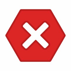 Wrong marks, Cross marks, Rejected, Disapproved, No, False, Not Ok, Wrong Choices, Task Completion, Voting. - vector mark symbols in red. Isolated icon.