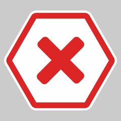 Obraz premium Wrong marks, Cross marks, Rejected, Disapproved, No, False, Not Ok, Wrong Choices, Task Completion, Voting. - vector mark symbols in red. Isolated icon.