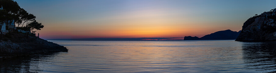 sunset port d'andratx, mallorca, spain