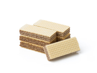 Wafer chocolate isolated on white background