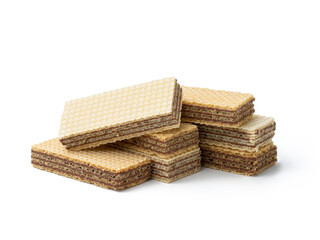 Wafer chocolate isolated on white background