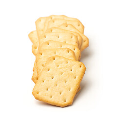 The most delicious biscuits on white background