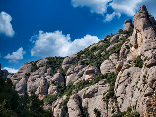 Montserrat rock mountain