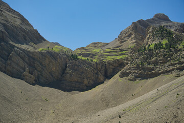 views of the Ibon del Plan, in the Aragonese Pyrenees, located in Huesca, Spain