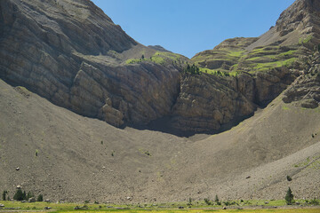 views of the Ibon del Plan, in the Aragonese Pyrenees, located in Huesca, Spain