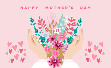 Obraz na płótnie Canvas Happy Mothers Day banner 8