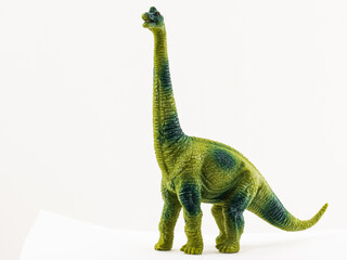 Toy dinosaurus isolated on white background