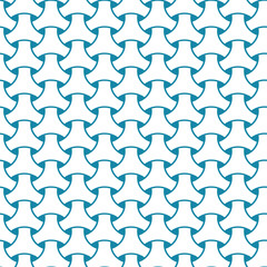 Abstract monochrome triangle geometric seamless pattern. Vector background is blue in color. Link Japanese Pattern.