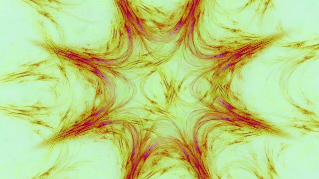 Abstract loop able fractal 4k video of a color changing Triquetra.The symbol is Druidic/Celtic Triquetra-symbol of the Triple Goddess(Maiden,Mother,Crone),but it also represents Air,Earth,Sea