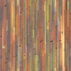 Seamless overlaid vertical stripes of paper. Geometric shape pattern print. High quality illustration. Transparent rectangles filled with gradient colors scattered. Handmade paper texture overlay.