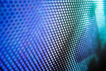 CloseUp LED blurred screen. LED soft focus background. abstract background ideal for design.