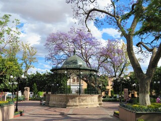 Mexican plaza with kiosk