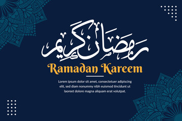 Fototapeta na wymiar ramadan kareem greeting card template