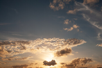 sunset in the mountains