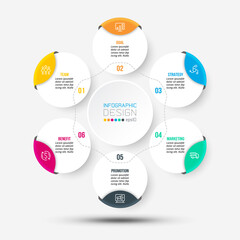 Business or marketing diagram infographic template.