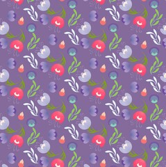 seamless pattern with flowers