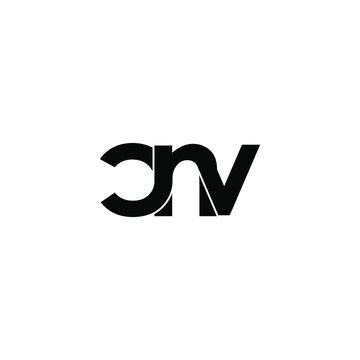 cnv letter original monogram logo design