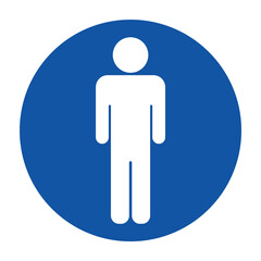 Mandatory symbols Only for authorized persons Vector illustration