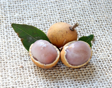 Detail of the traditional "Pitomba" fruit from Brazil
