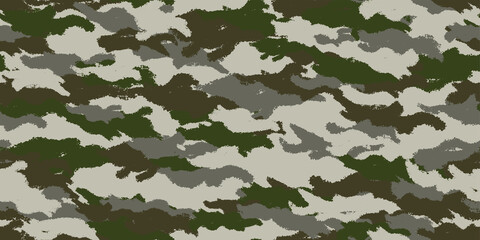 Camouflage background. Seamless pattern.Vector. 迷彩パターン