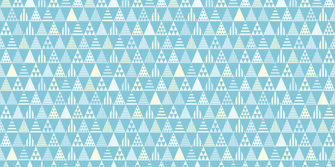 Triangle shapes background. Seamless pattern.Vector. 三角パターン