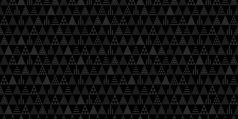 Triangle shapes background. Seamless pattern.Vector. 三角パターン