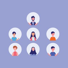 Fototapeta premium Character people