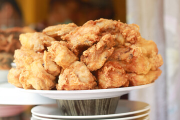 Golden Crunchy Fried Chicken Ready To Eat