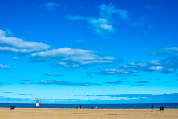 Fototapeta na wymiar Beach and sky