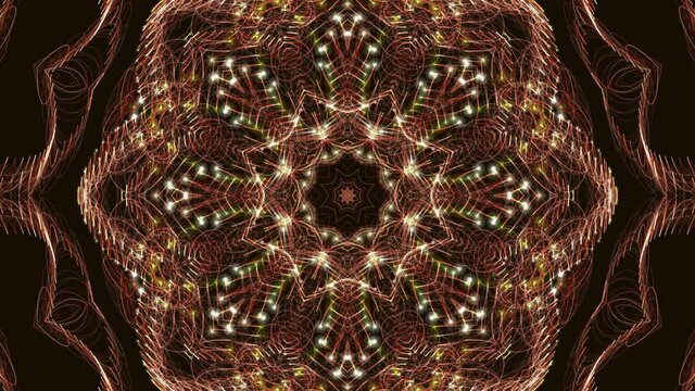 Kaleidoscope fractals background with beautiful colour combination