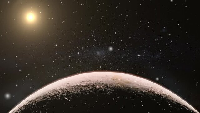 the surface of the moving planets and the bright rays of the universe.