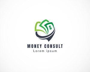 money consult logo template design illustration vector