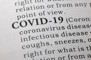 Obraz premium definition of COVID-19