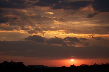 Fototapeta premium Colourful sky and clouds