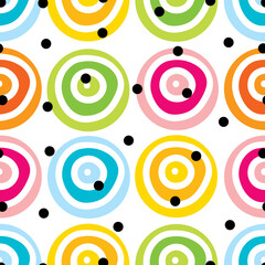 Cute polka dots. Abstract seamless pattern.  Can be used in textile industry, paper, background, scrapbooking.