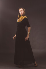 Obraz na płótnie Canvas Beauty fashion oriental style girl