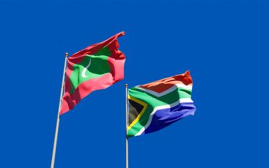 Flags of Maldives and SAR African.