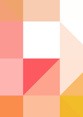 Obraz premium Abstract color Low-Polygones Generative Art background illustration