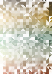 Abstract color Low-Polygones Generative Art background illustration