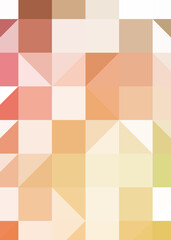 Abstract color Low-Polygones Generative Art background illustration